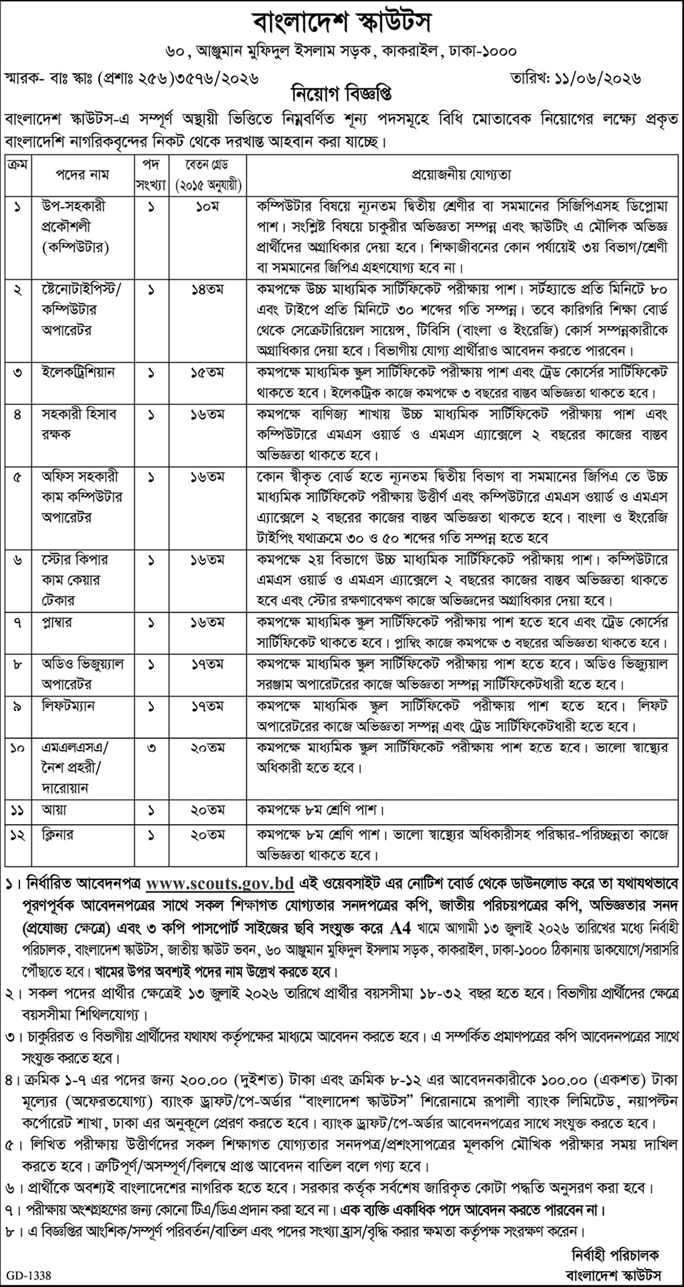 Job Circular 2026 - Image 1