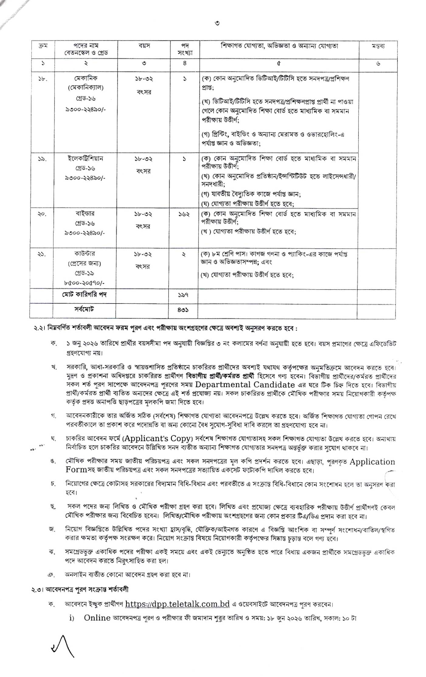 Department of Printing and Publications Job Circular 2026 - মুদ্রণ ও প্রকাশনা অধিদপ্তর নিয়োগ বিজ্ঞপ্তি ২০২৬ 2026 - Image 3